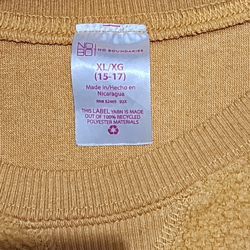 No Boundaries Golden Fleece Like Sweater Sz XL - Picture 4 of 5
